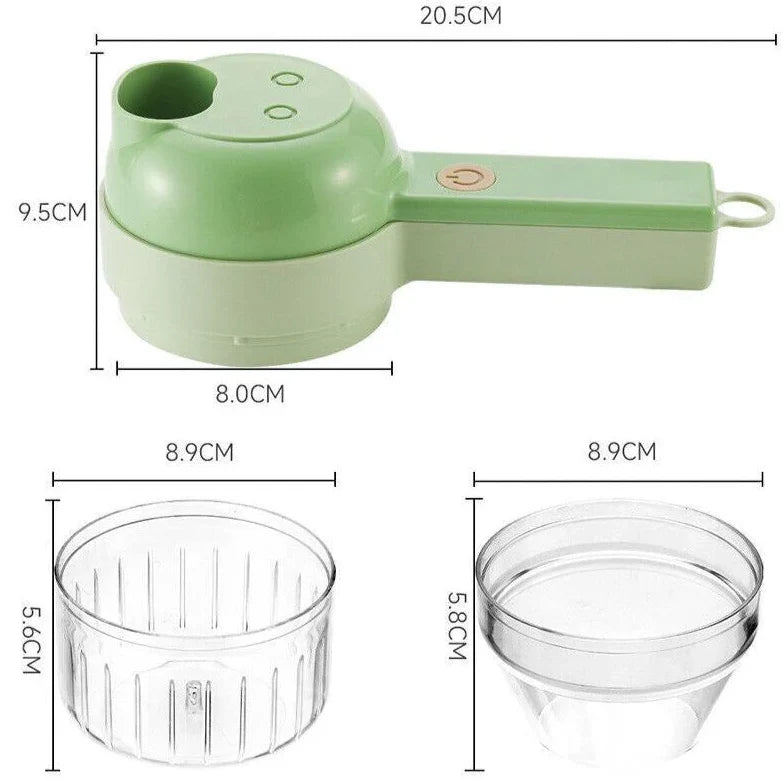 Dispositivo para trocear verduras 4 en 1