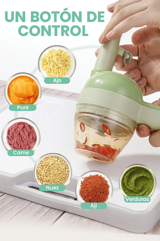 Dispositivo para trocear verduras 4 en 1